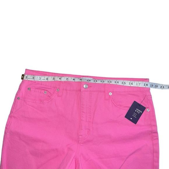 NWT CROWN & IVY Pink Denim Shorts Size 16 - Picture 5 of 7
